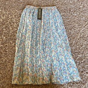 Midi Floral Skirt NWT